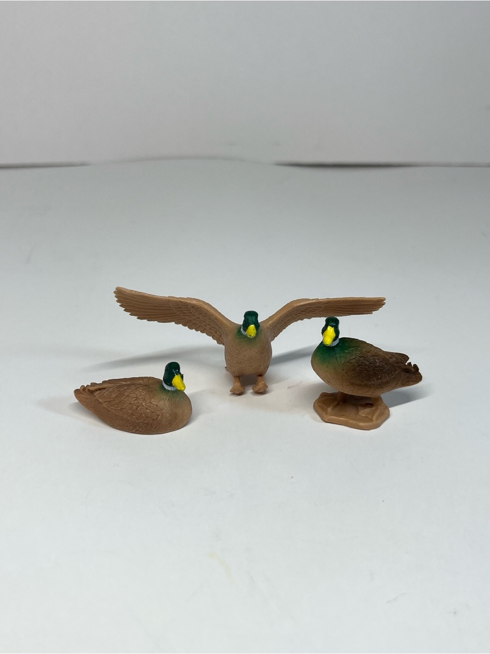 Mallard Duck Toy Mini Miniature Woodland Animals Set Ducks Toys 1" Plastic Pond